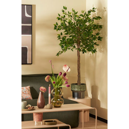 Künstliche Pflanze im Blumentopf 'Ficus' - H150 x Ø50 cm - Grün