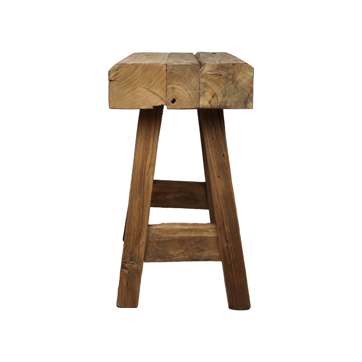 Kruk 'Napels' - 40x25x45cm - Teak - Naturel