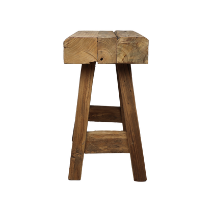 Kruk 'Napels' - 40x25x45cm - Teak - Naturel