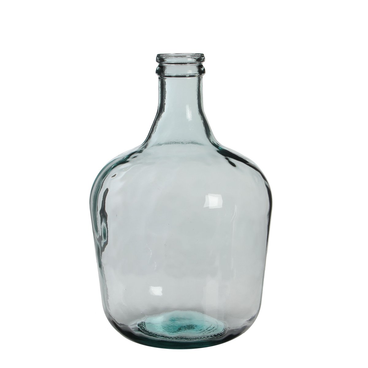 Flaschenvase 'Diego' - H42 x Ø27 cm - Recyceltes Glas - Transparent