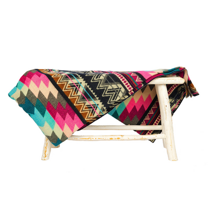 Ecuadorian Alpaca Blanket - Native Blanket - Antisana Pink