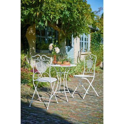 Outdoor-Bistrotisch 'Provance' - H70 x Ø60 cm - Weiß