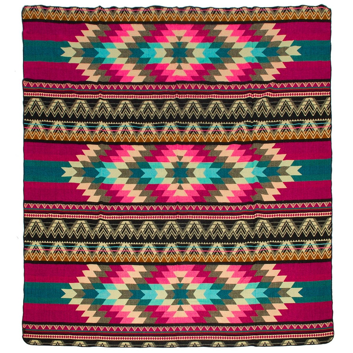 Ecuadorian Alpaca Blanket - Native Blanket - Antisana Pink