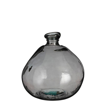 Vase 'Pinto' - H33 x Ø33 cm - Recyceltes Glas - Anthrazit