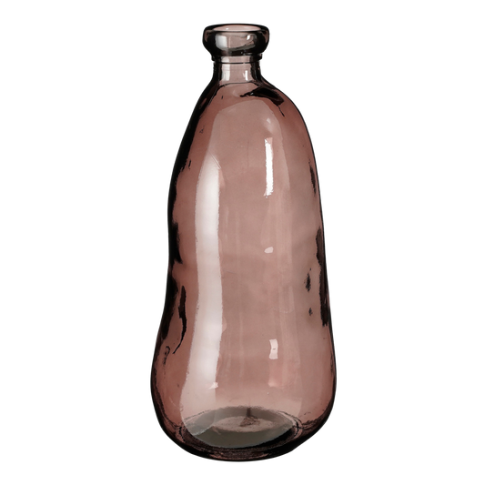 Vase 'Pinto' - H51 x Ø22 cm - Recycled Glass - Dark brown