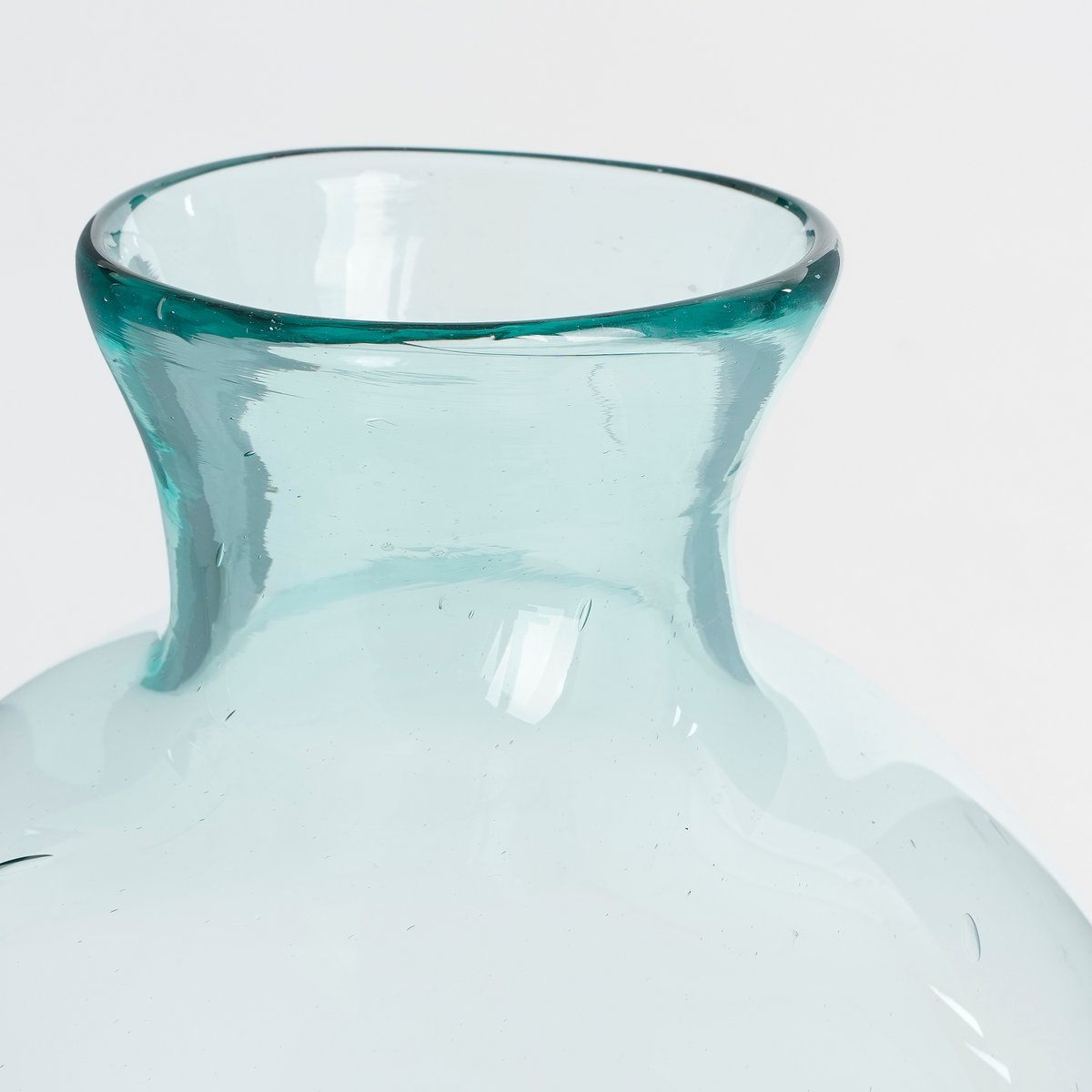 Flaschenvase 'Florine' - H58 x Ø26 cm - Recyceltes Glas - Transparent