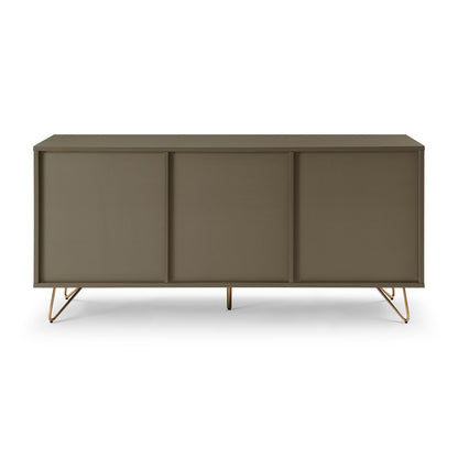 Sideboard - Skandinavisch - Grau/Gold