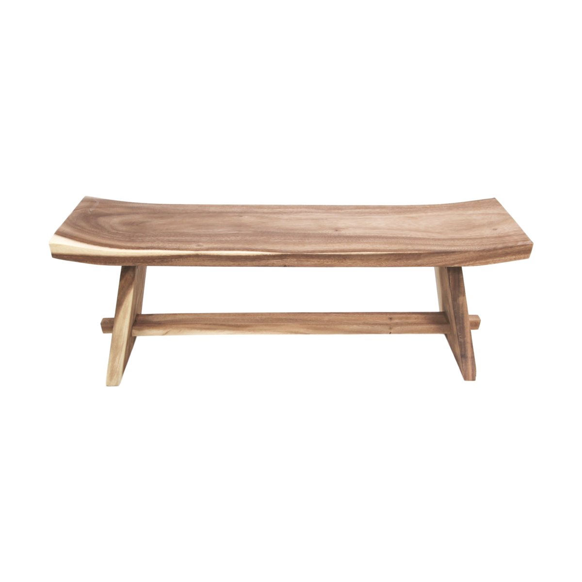 Decorative bench 'Osaka' - 120cm - Suarwood - Natural