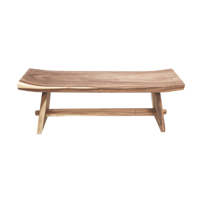 Decorative bench 'Osaka' - 120cm - Suarwood - Natural