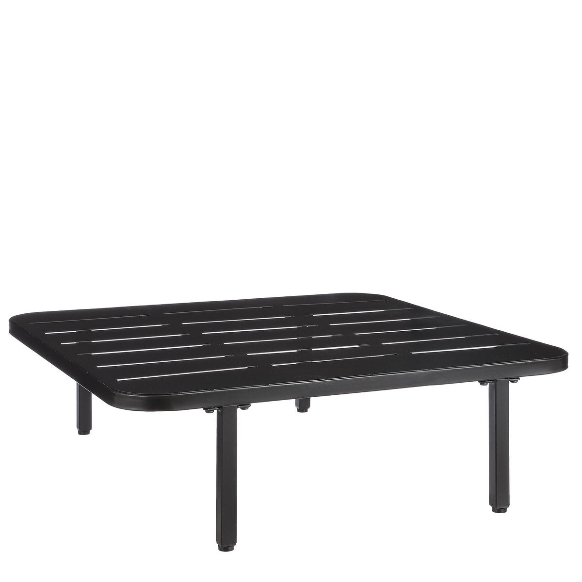 Loungetafel 'Celo' - L80 x B80 x H23 cm - Metaal - Zwart