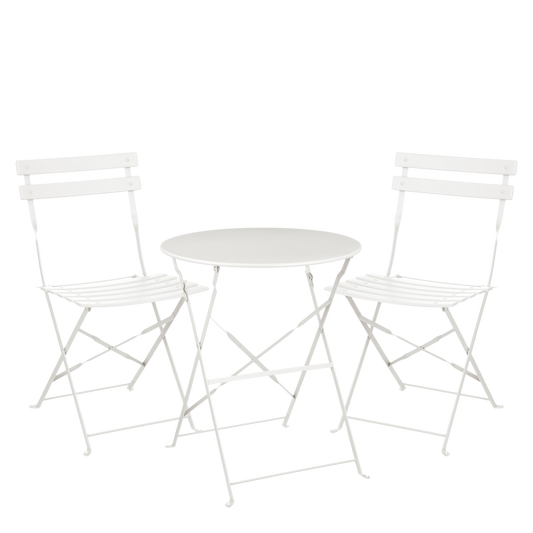 Bistroset 'Laurence' - Set van 3 - Metaal - Wit