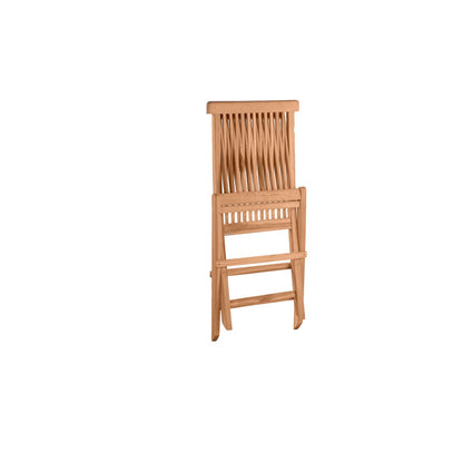 Garden chair - Set of 2 - Teak wood - 47x89x57cm - Natural