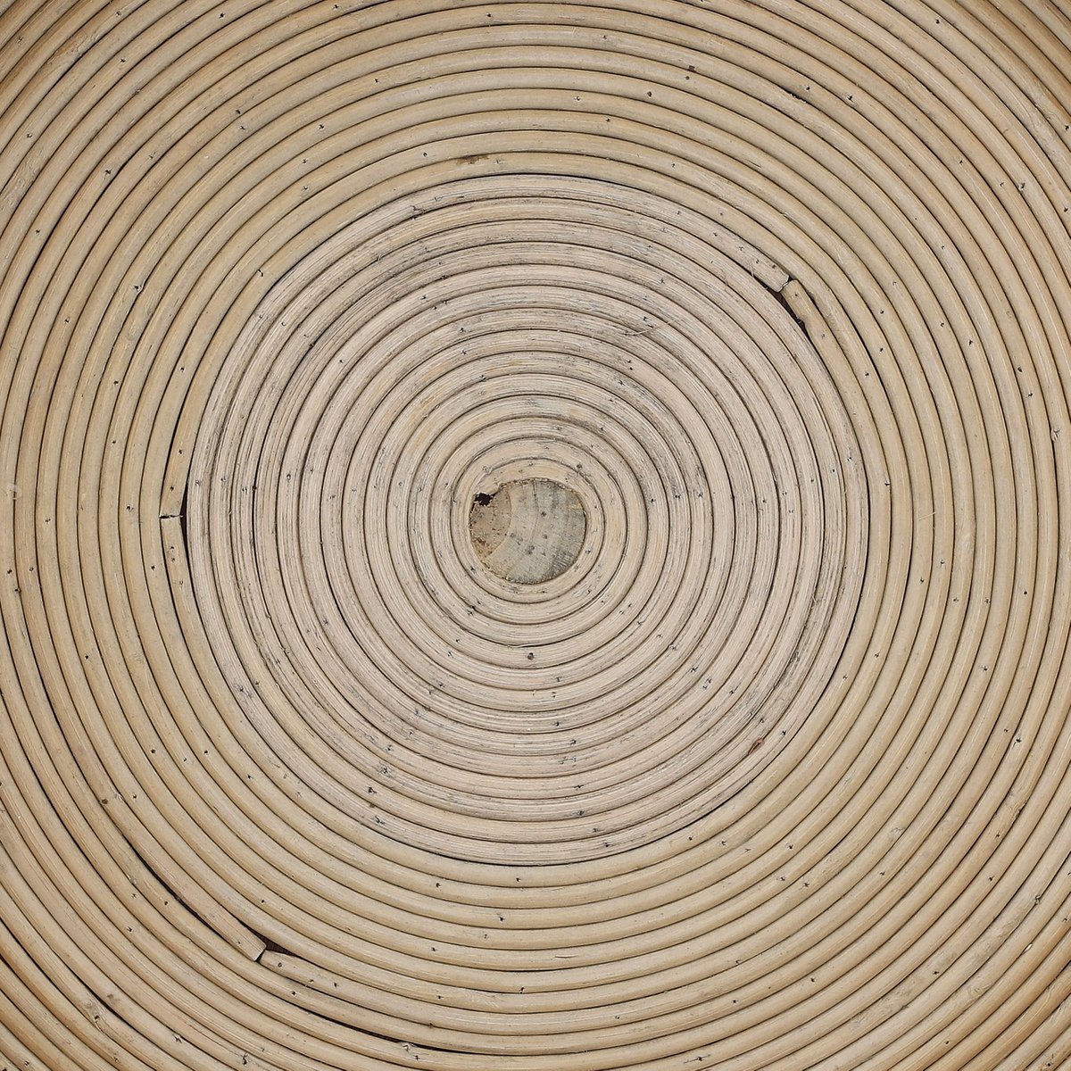 Beistelltisch 'Kaj' - H39,5 x Ø29,5 cm - Rattan - Braun