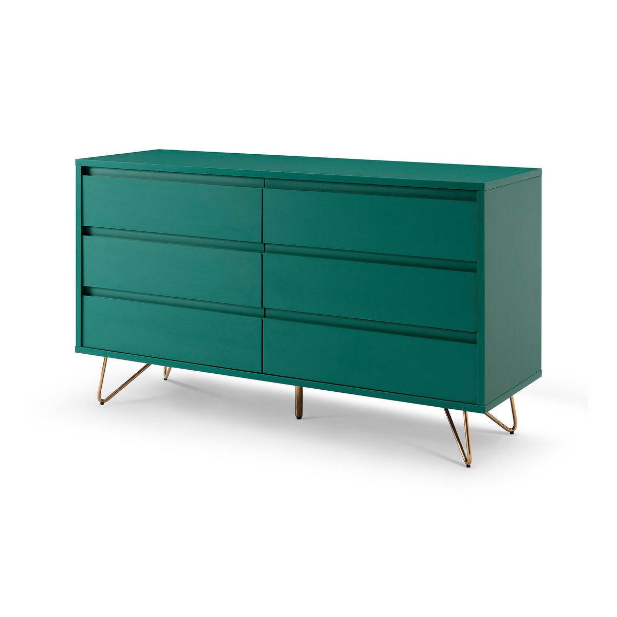 Chest of drawers - Scandinavian - Green/Gold