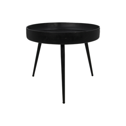 Side table 'Ventura' - 50x50cm - Mango wood - Black