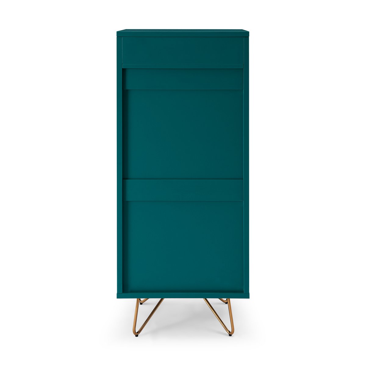 Chest of drawers High - Scandinavian - Green/Gold