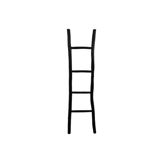 Decorative Ladder - Teak - Black