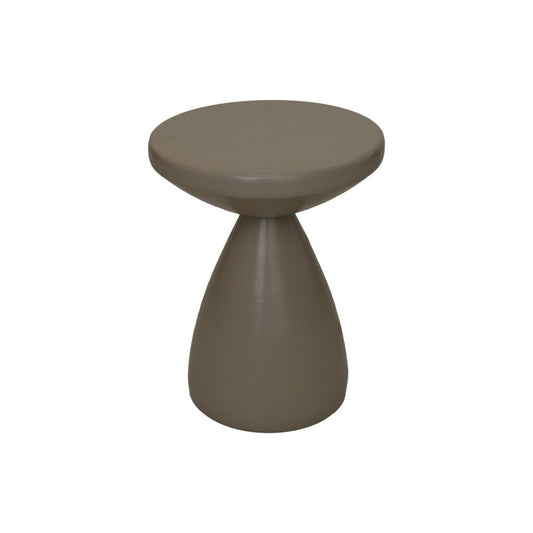 Side table - Round - Metal - Taupe