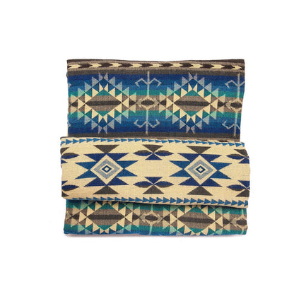 Ecuadorian Alpaca Blanket - Native Blanket - Cotopaxi Blue