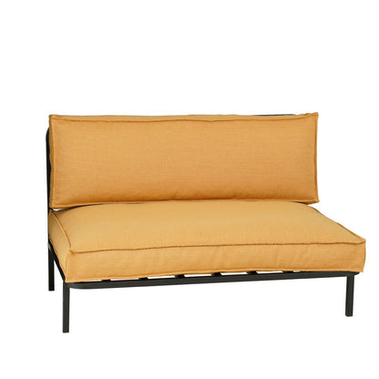 Loungebank 'Celo' - L122 x B83 x H78 cm - Metaal - Zwart