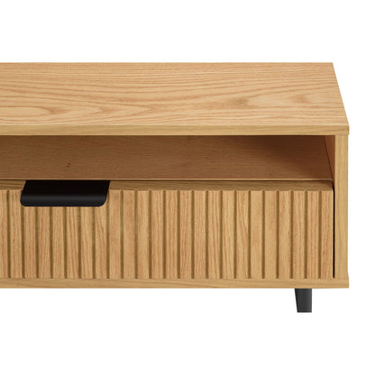 TV Cabinet - Scandinavian - Oak Veneer - Natural/Black